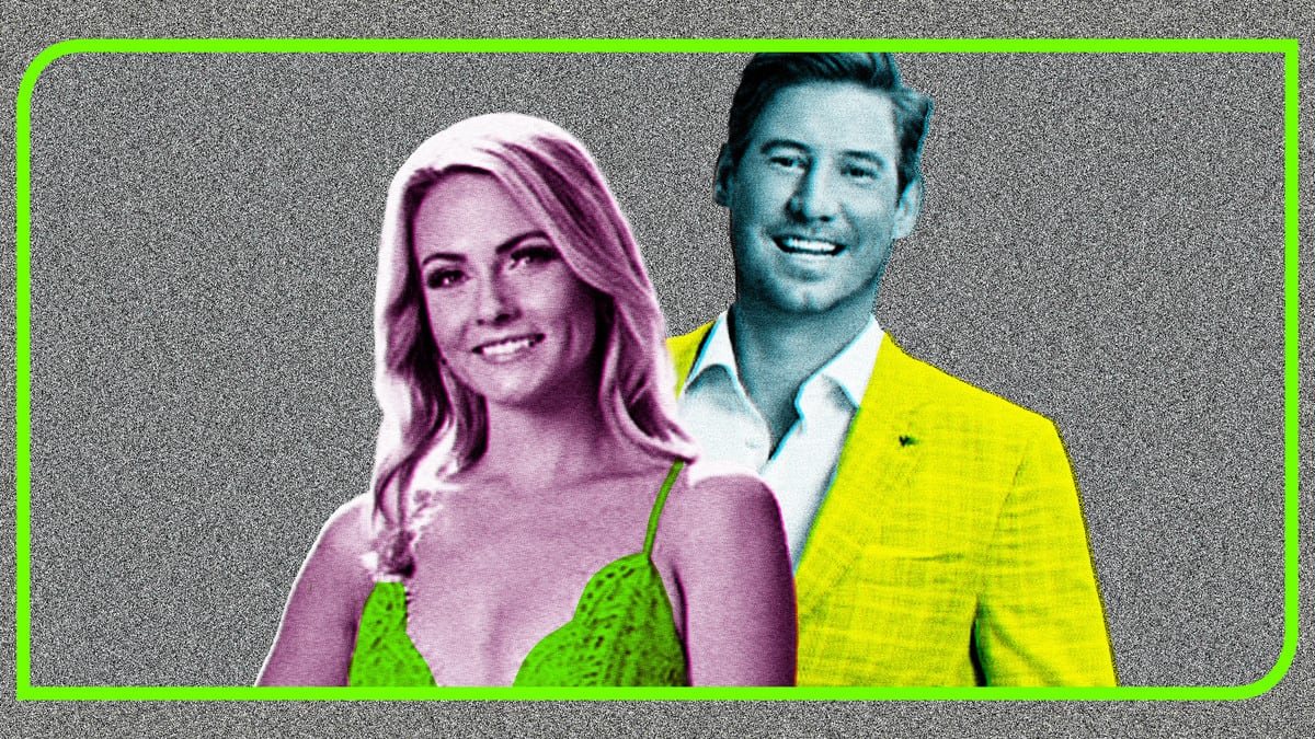 Photo illustration of Austen Kroll and Taylor Ann from Southern Charm
