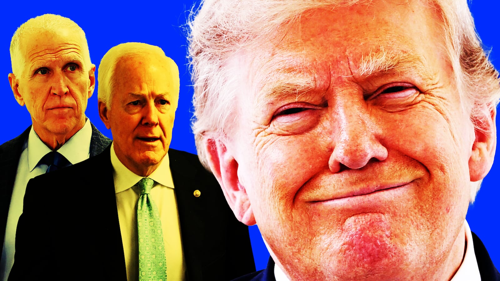 John Cornyn, Thom Thillis, Donald Trump