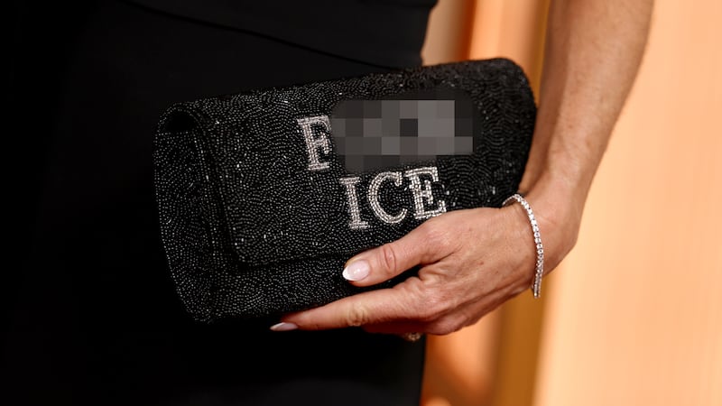 HOLLYWOOD, CALIFORNIA - MARCH 15: Glennon Doyle, bag detail, attends the 98th Oscars at Dolby Theatre on March 15, 2026 in Hollywood, California. (Photo by Arturo Holmes/Getty Images)