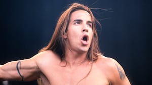 Red Hot Chili Peppers frontman Anthony Kiedis at the Torhout-Werchter Festival in Torhout, Belgium, on April 7, 1992.