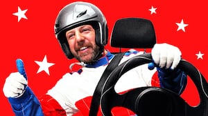 Markwayne Mullins as a race car driver