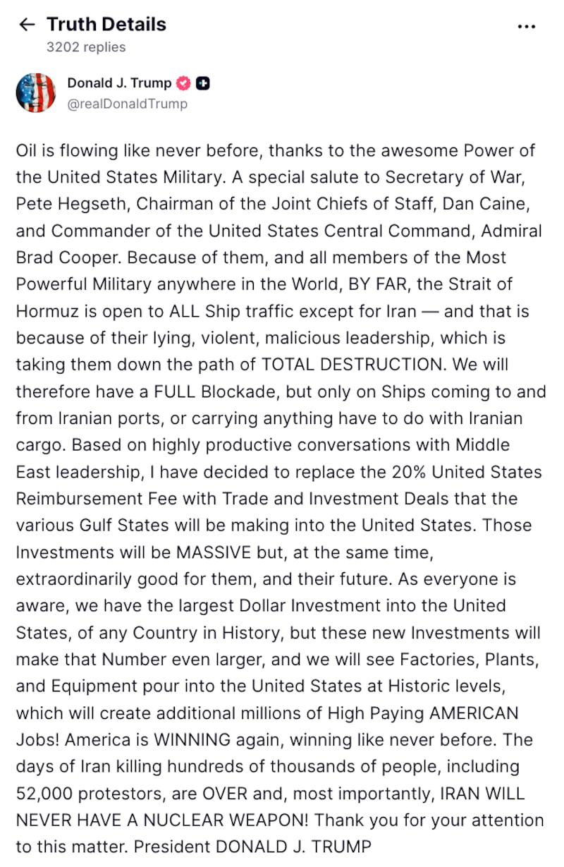 donald trump truth social