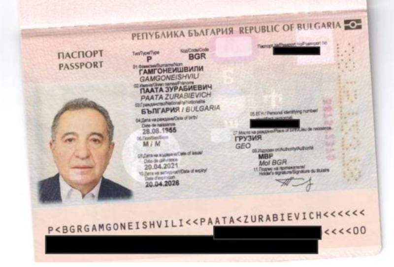 Gamgoneishvili passport