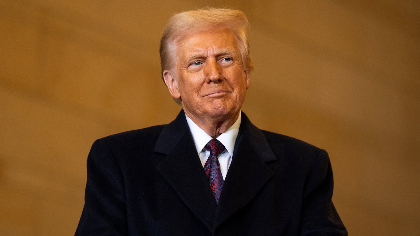US President Donald Trump waits to speak in Emancipation Hall during inauguration ceremonies at the US Capitol in Washington, DC, on January 20, 2025.