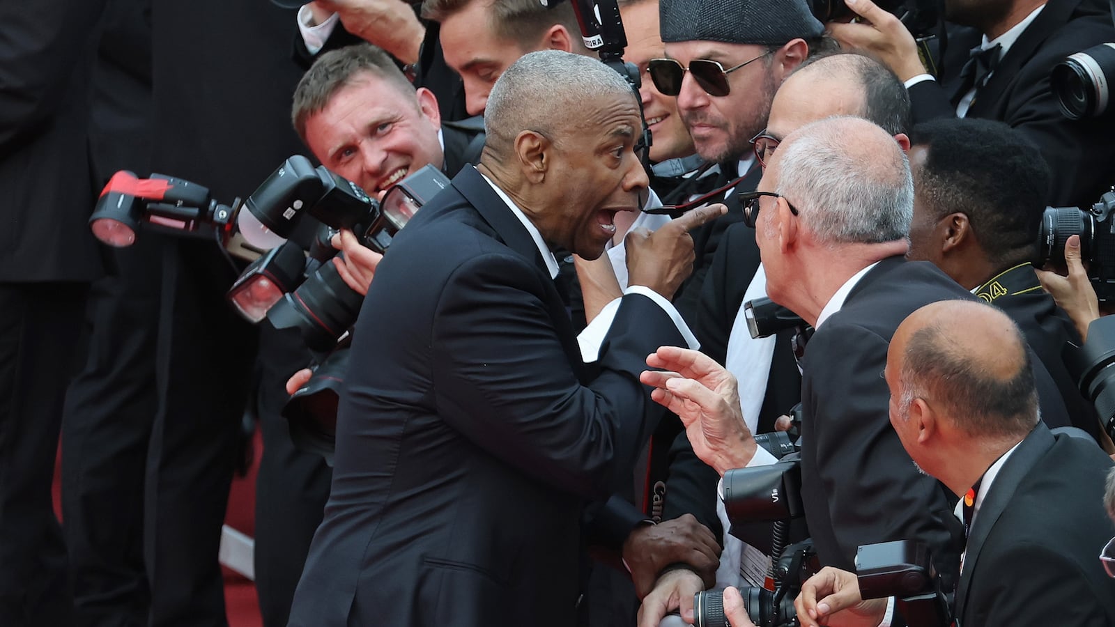 CANNES, FRANCE - MAY 19: Denzel Washington attends the "Highest 2 Lowest" red carpet at the 78th annual Cannes Film Festival at Palais des Festivals on May 19, 2025 in Cannes, France. (Photo by Tristan Fewings/Getty Images)