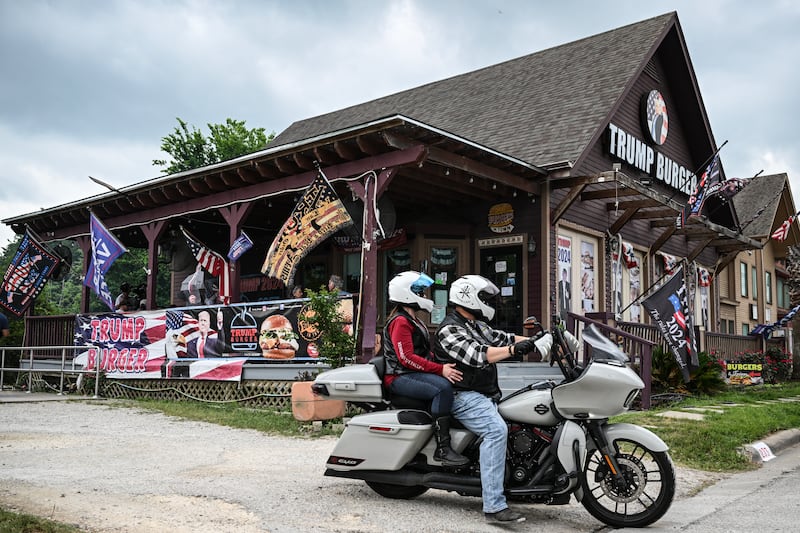 The original Trump Burger location in Bellville, Texas, opened in 2020.