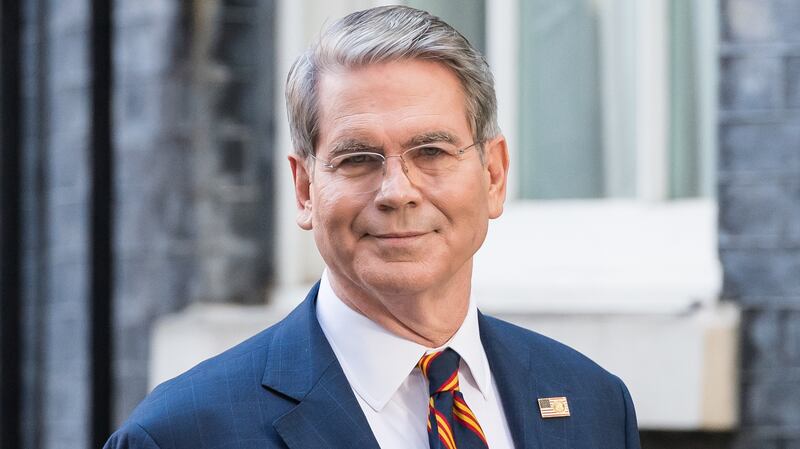 US Treasury Secretary Scott Bessent leaves Downing Street in London, United Kingdom on September 16, 2025.