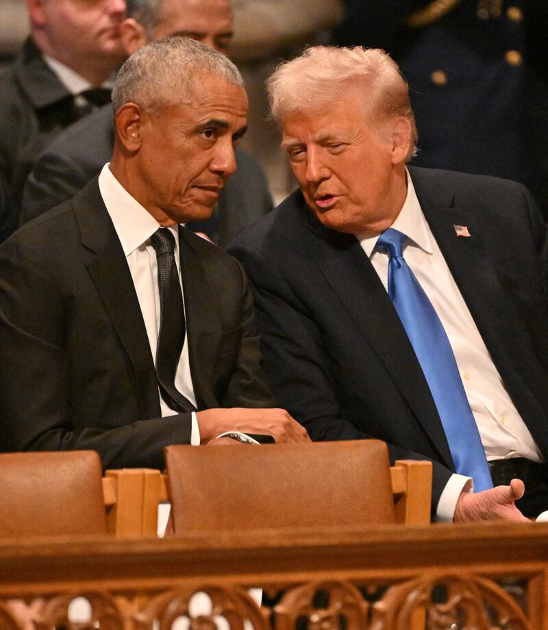 at the Washington National Cathedral in Washington, DC, on January 9, 2025. (Photo by ROBERTO SCHMIDT / AFP) (Photo by ROBERTO SCHMIDT/AFP via Getty Images)