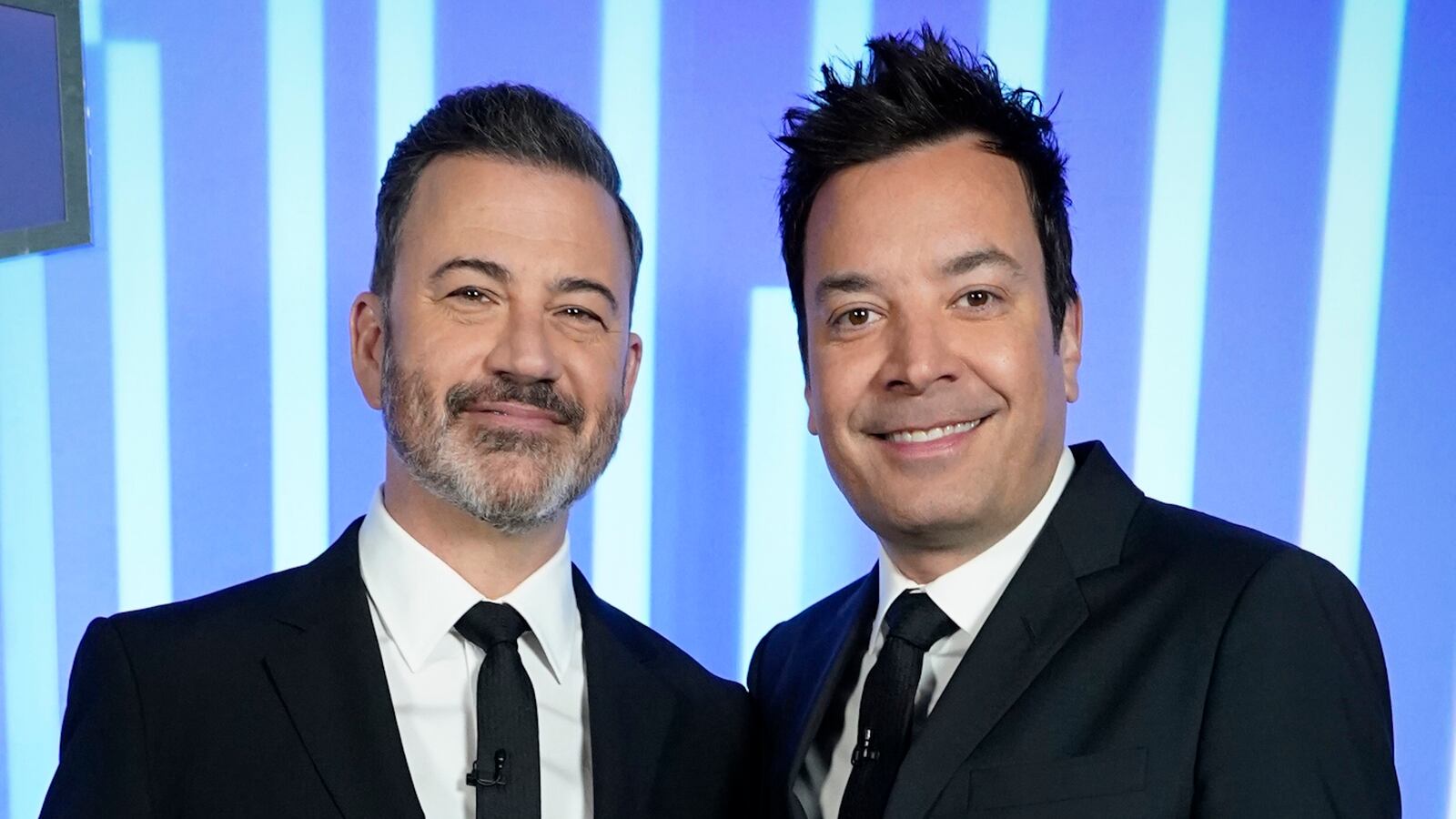 PASSWORD -- Episode 203 -- Pictured: (l-r) Jimmy Kimmel and Jimmy Fallon -- (Photo by: Evans Vestal Ward/NBC)