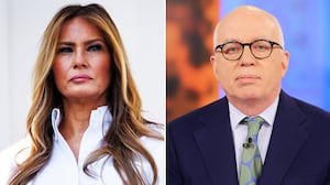 Melania Trump and Michael Wolff.