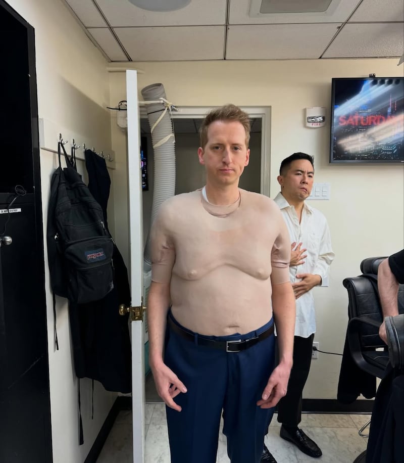 Image shared by James Austin Johnson on the departure of his Saturday Night Live castmate Bowen Yang.