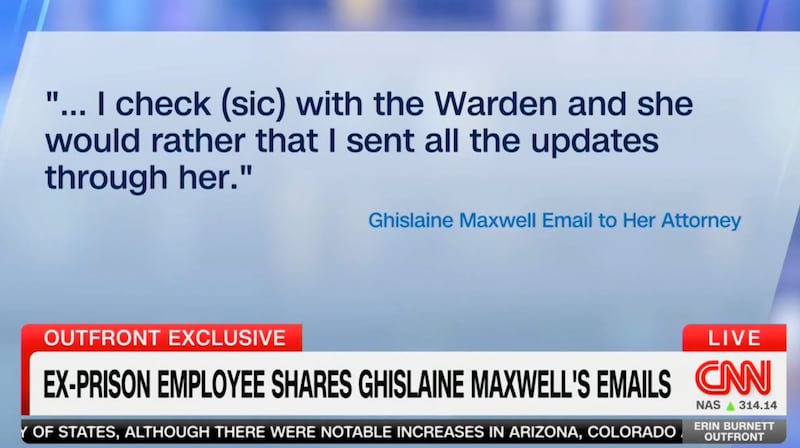 cnn ghislaine maxwell email