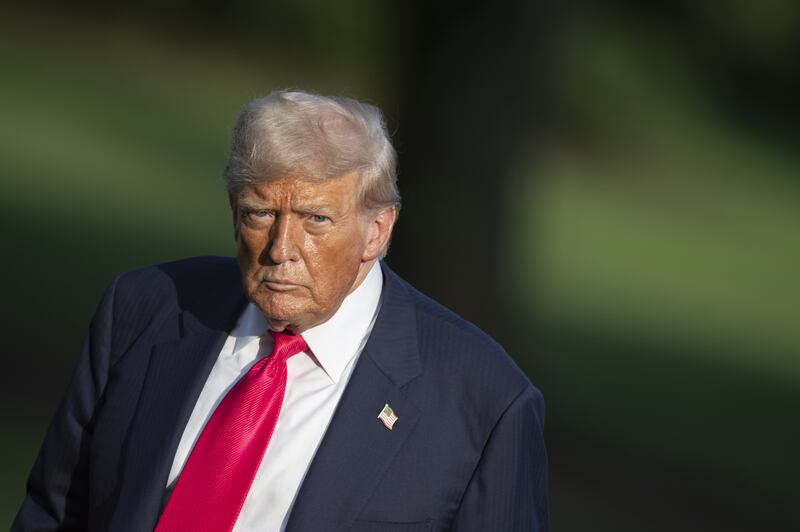 President Donald Trump return to the White House from Pittsburgh, Pennsylvania on July 15, 2025, in Washington DC