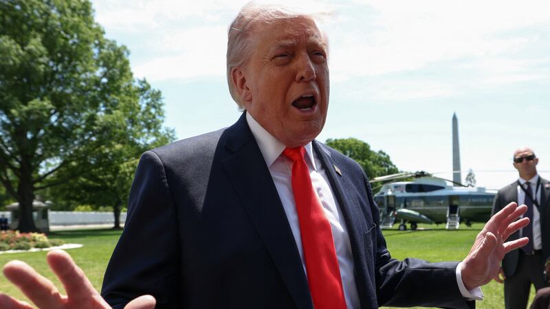 President Donald Trump said Iran wants to make a deal but he's not satisfied while departing the White House for Florida on May 1, 2026.