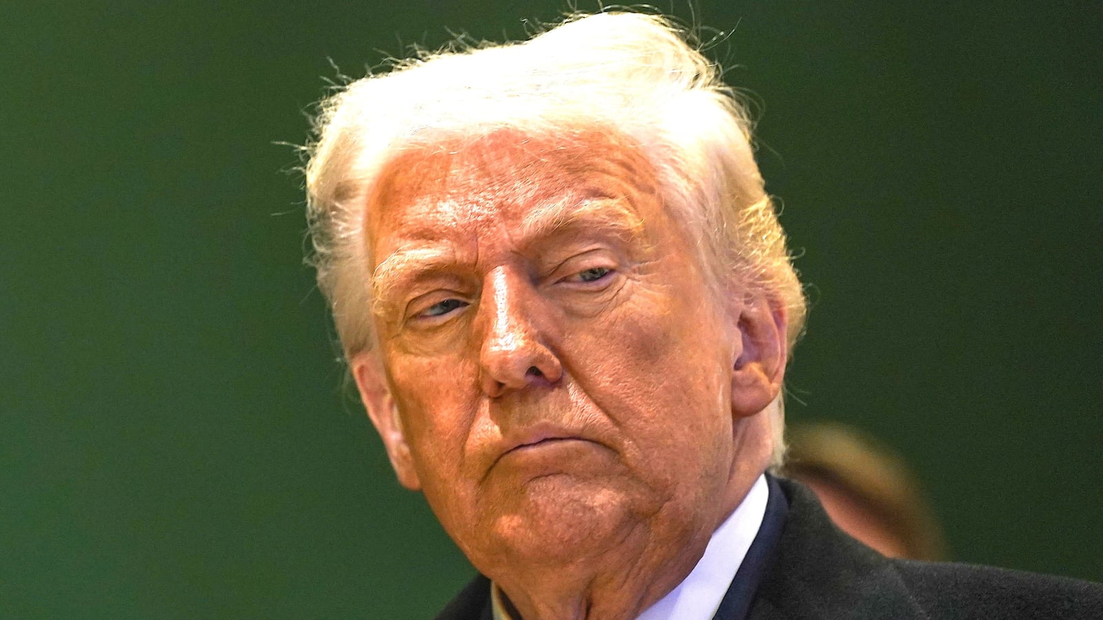 U.S. President Donald Trump is pictured after his meeting with Ukrainian President Volodymyr Zelensky