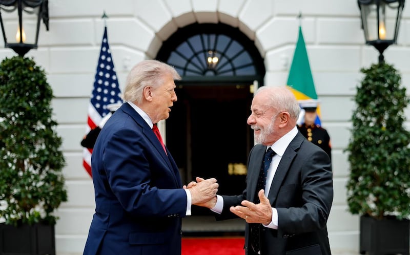 Donald Trump met with Brazil’s Luiz Inácio Lula da Silva on Thursday at the White House.