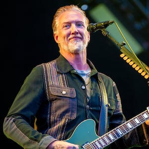 Josh Homme of Queens Of The Stone Age performs on stage at Marenostrum on June 23, 2024, in Fuengirola, Spain.