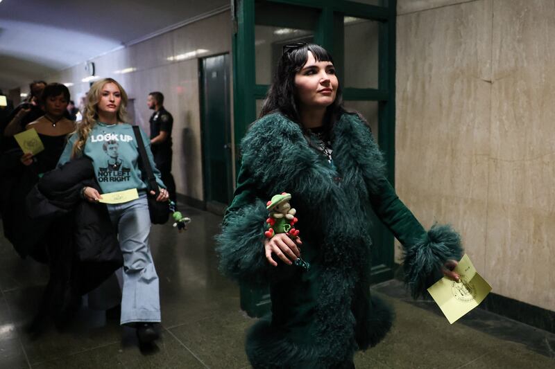 Supporters of Luigi Mangione flocked to the Manhattan Supreme Court on Monday morning.