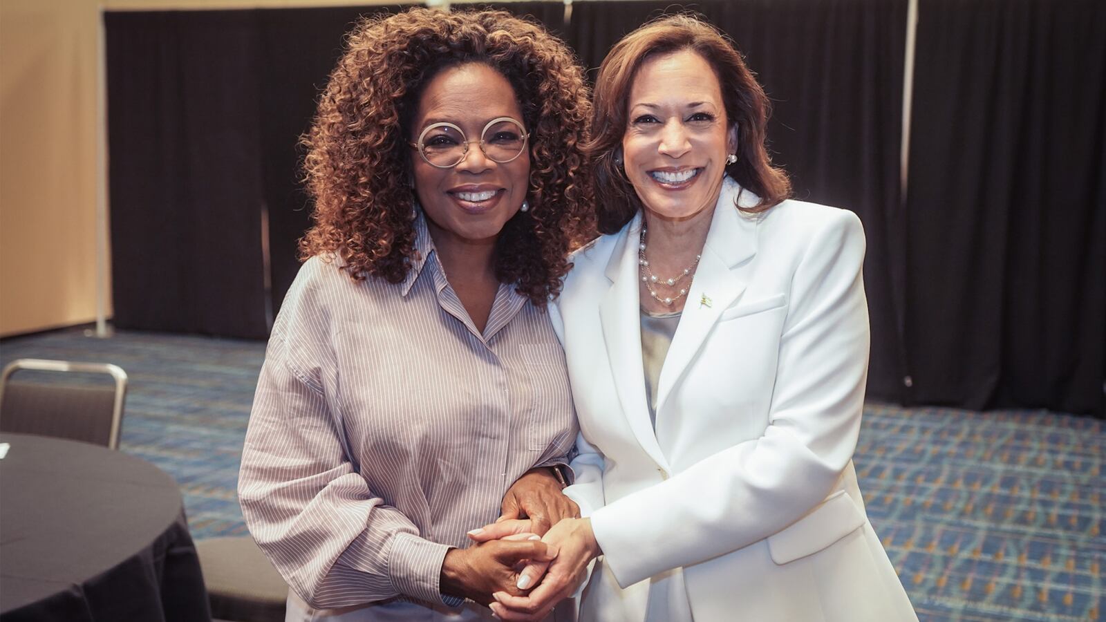 Vice President Kamala Harris and Oprah Winfrey