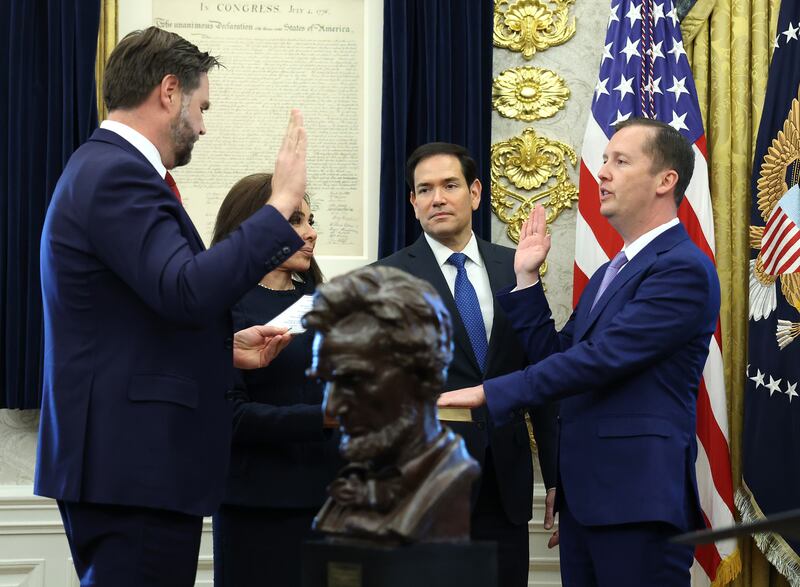 Gor, the former director of the White House personnel office, was confirmed by the Senate in October and sworn in by Vice President JD Vance on Monday.
