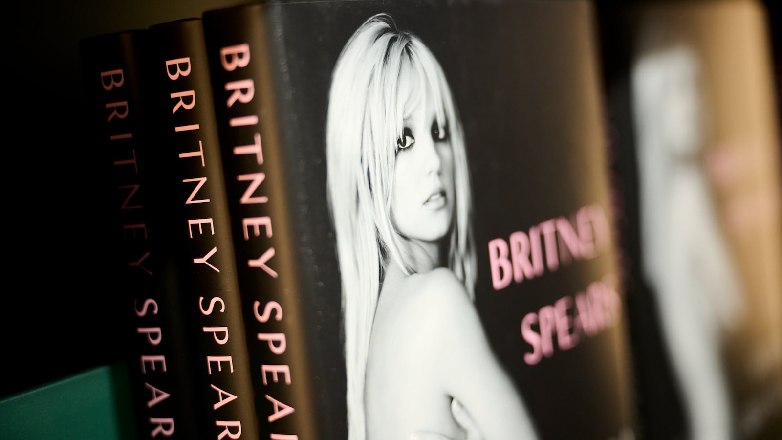 Copies of the book The Woman In Me, Britney Spears's autobiography