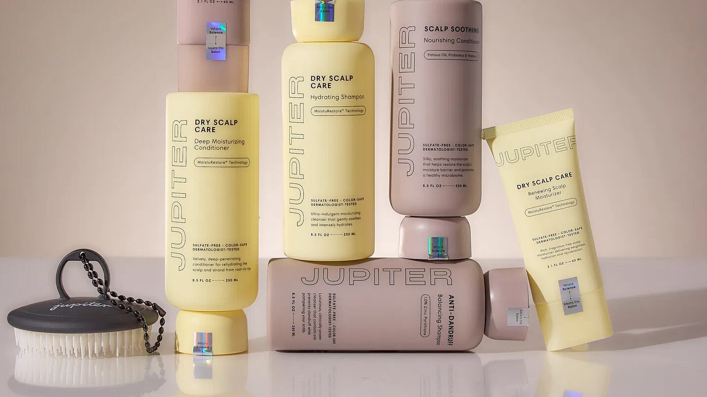 Jupiter's selection of anti-dandruff and dry scalp care products