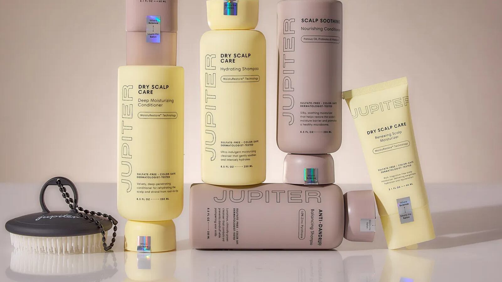 Jupiter's selection of anti-dandruff and dry scalp care products