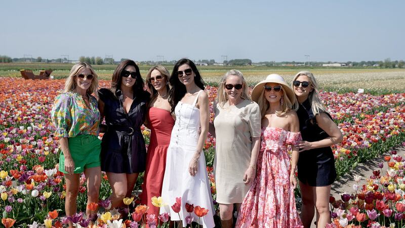 Jennifer Pedranti, Emily Simpson, Tamra Judge, Heather Dubrow, Shannon Storms Beador, Gretchen Rossi, and Gina Kirschenheiter