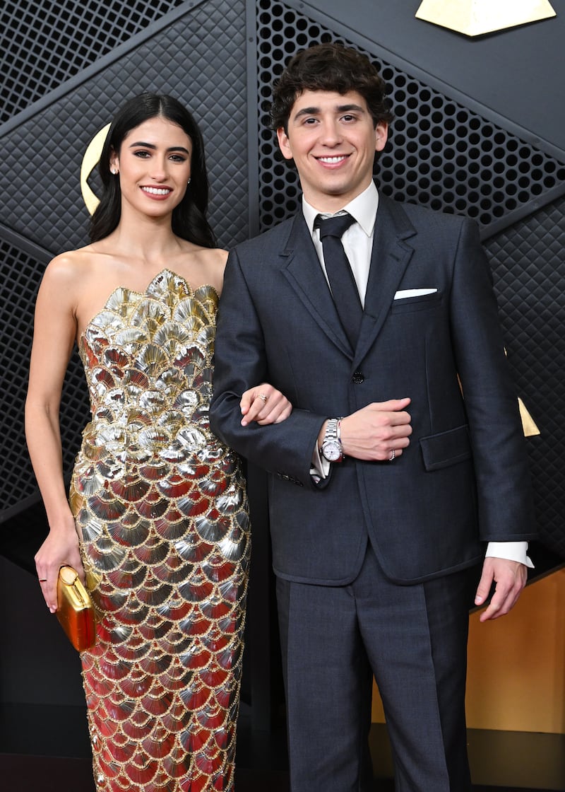 Ana Batlle and Marcello Hernandez at the 68th GRAMMY Awards