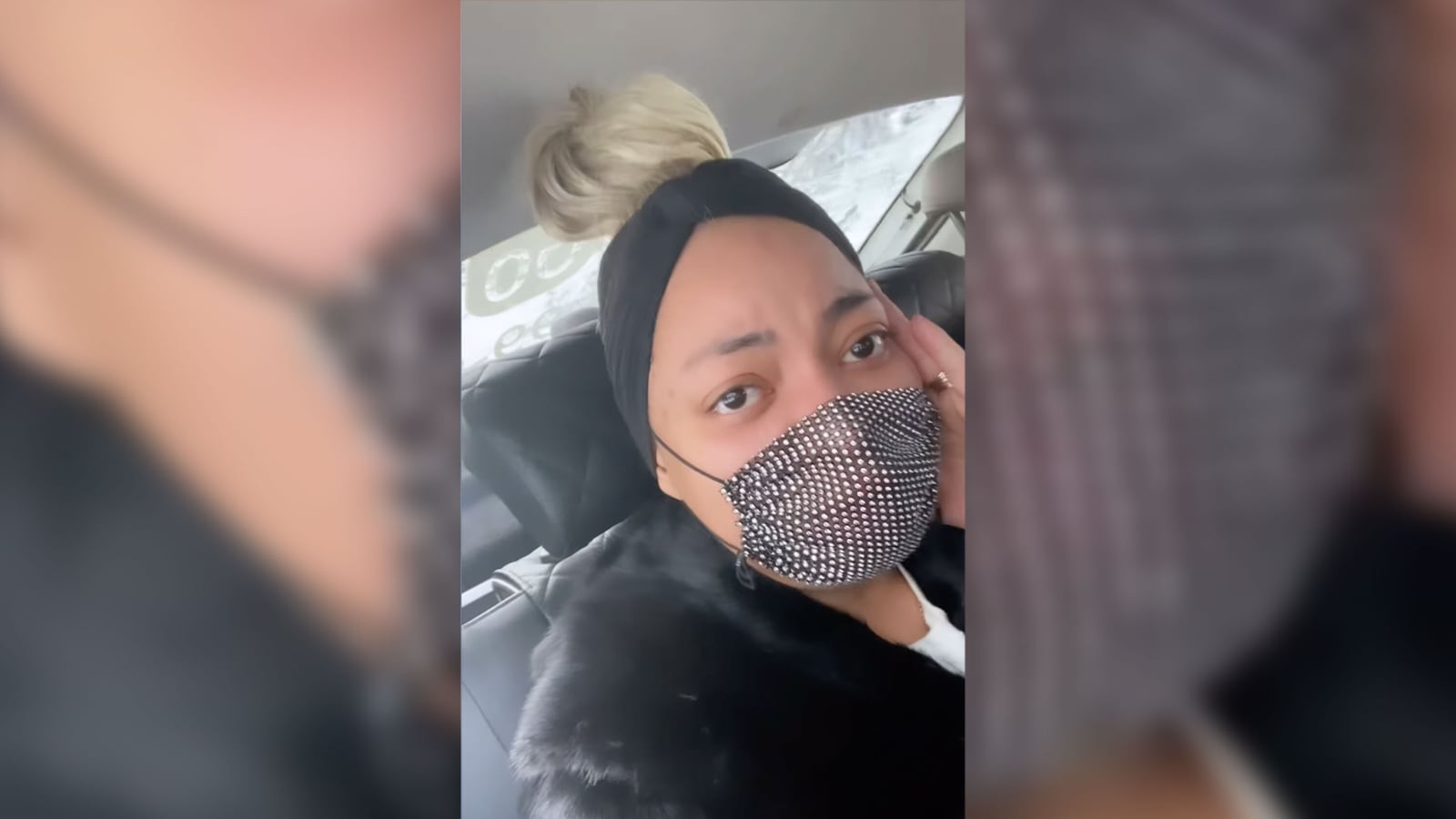 Liberzh Kpadonu in her Feb. 14 goodbye video, just before undergoing surgery for a lung tumor.