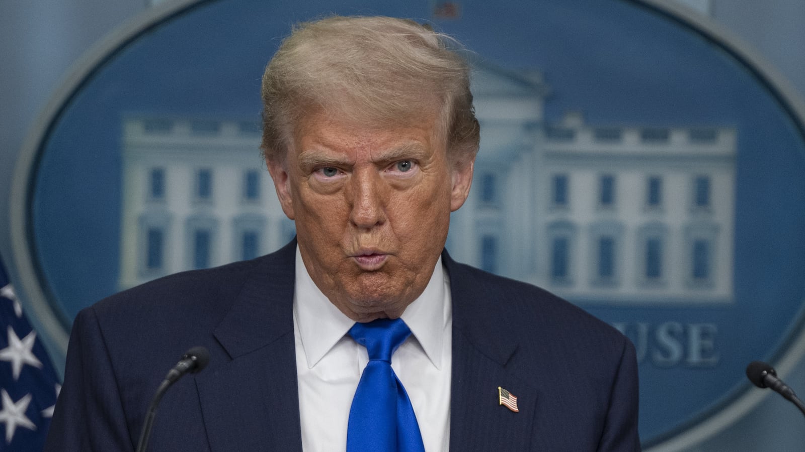 WASHINGTON DC, UNITED STATES - JUNE 27: United States President Donald Trump speaks at the White House Press Briefing room in Washington DC., United States on June 27, 2025. (Photo by Celal Gunes/Anadolu via Getty Images)
