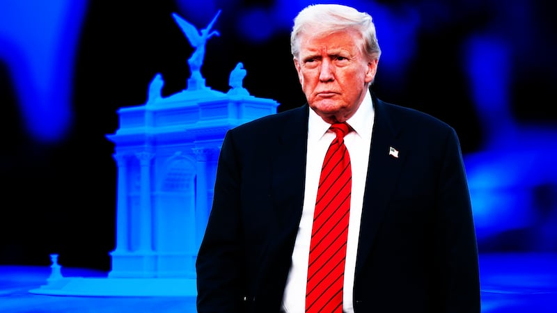 Donald Trump, arch photo illustration