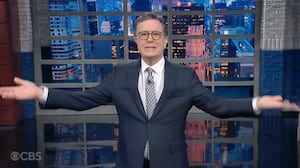 Screenshot of Stephen Colbert's show.