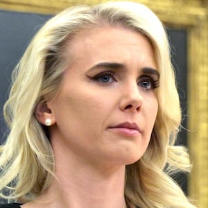Executive assistant to the president Natalie Harp attends a bill signing in the Oval Office of the White House on February 03, 2026 in Washington, DC. =