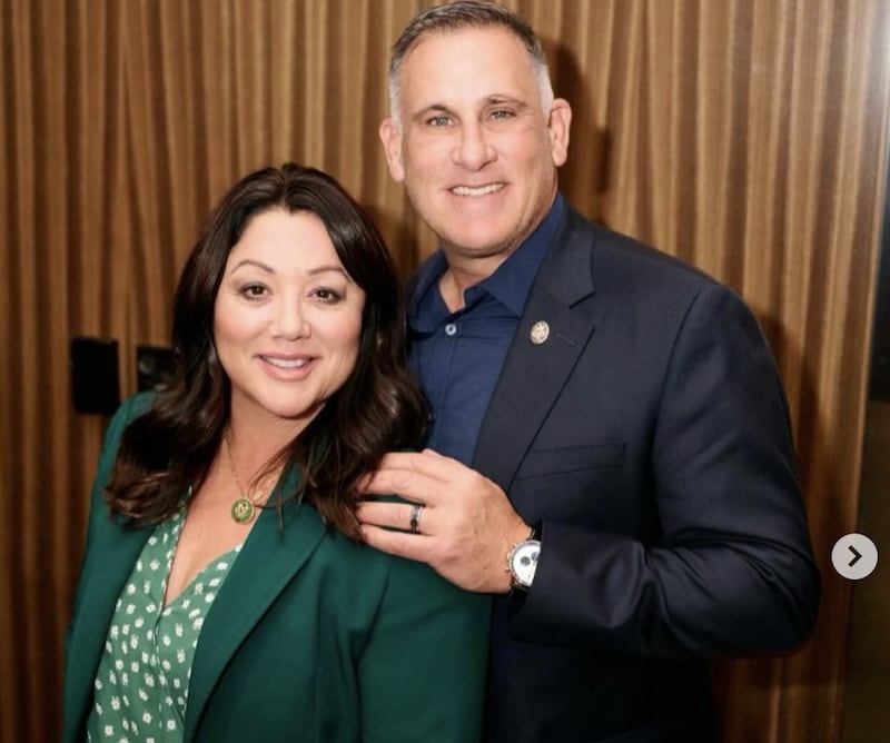 Labor Secretary Lori Chavez-DeRemer and her husband, Dr. Shawn DeRemer in an Instagram post from Chavez-DeRemer on Valentine's Day 2024.