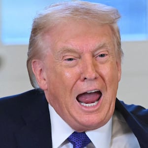 Donald Trump speaks during a meeting with US oil companies executives in the East Room of the White House in Washington, DC on January 9, 2026.