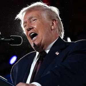 U.S. President Donald Trump speaks during the National Republican Congressional Committee (NRCC) annual fundraising dinner in Washington, D.C., U.S., March 25, 2026.