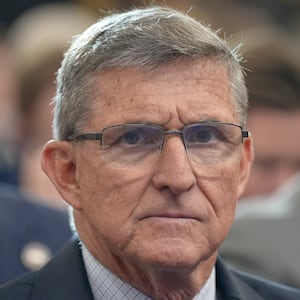 Michael Flynn and Donald Trump.