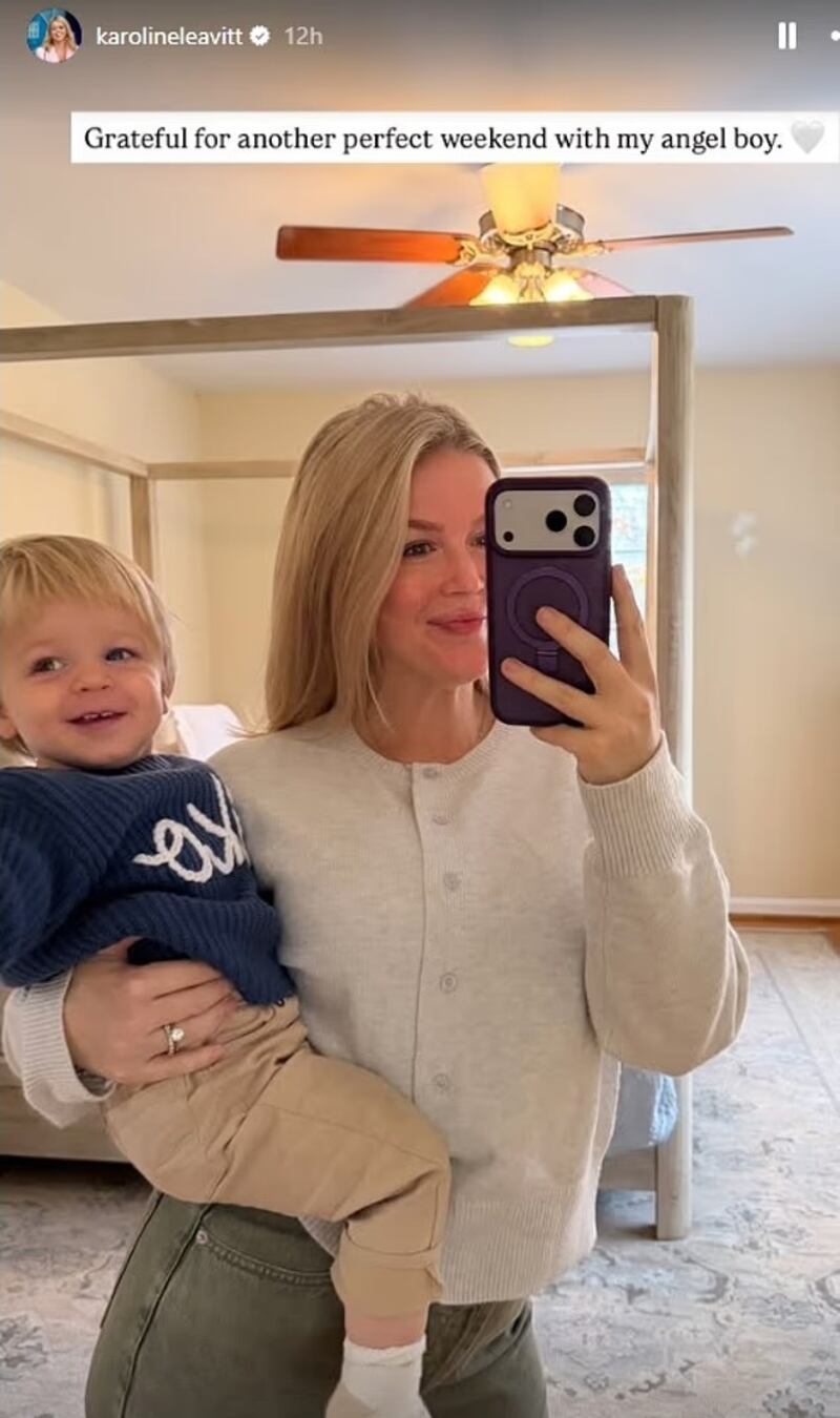 Karoline Leavitt's Instagram story