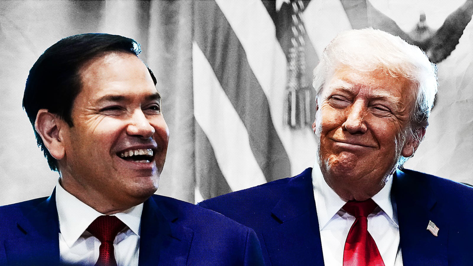 Marco Rubio and Donald Trump