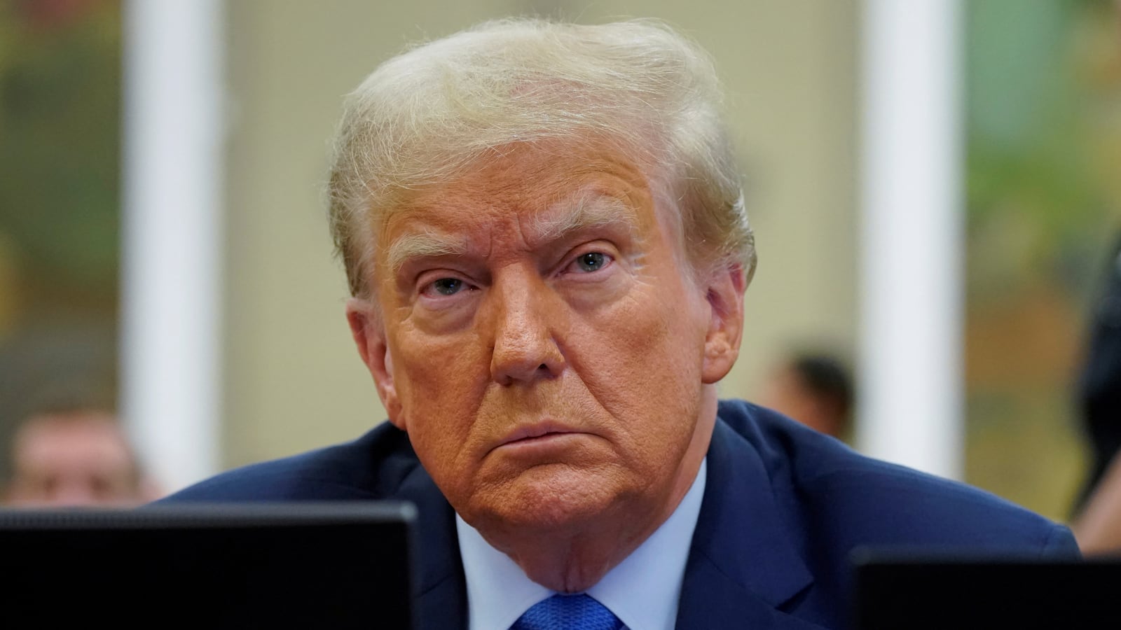 Donald Trump attends the Trump Organization civil fraud trial, in New York State Supreme Court