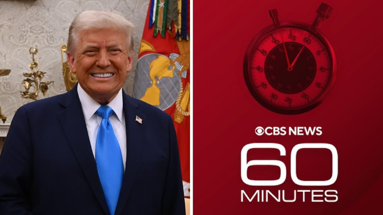 Donald Trump / CBS split