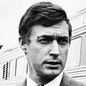 Timothy Mellon, seen outside an inspection train during a property tour in 1981. Exact date and location unknown.