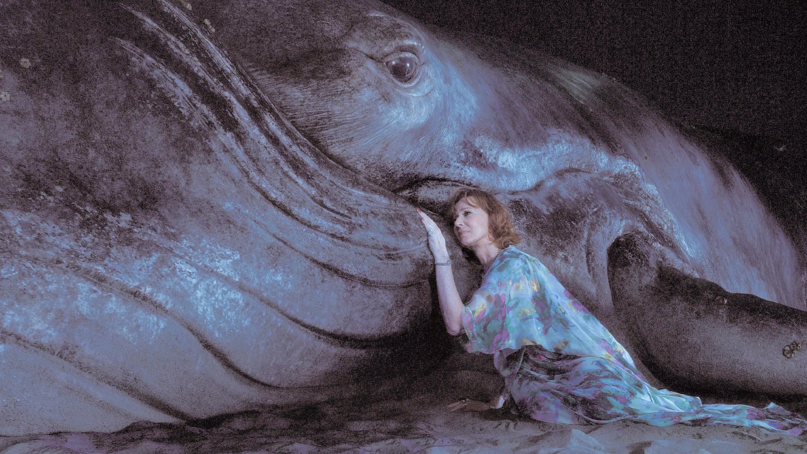 Photo still of Allison Janney and a whale in Palm Royale