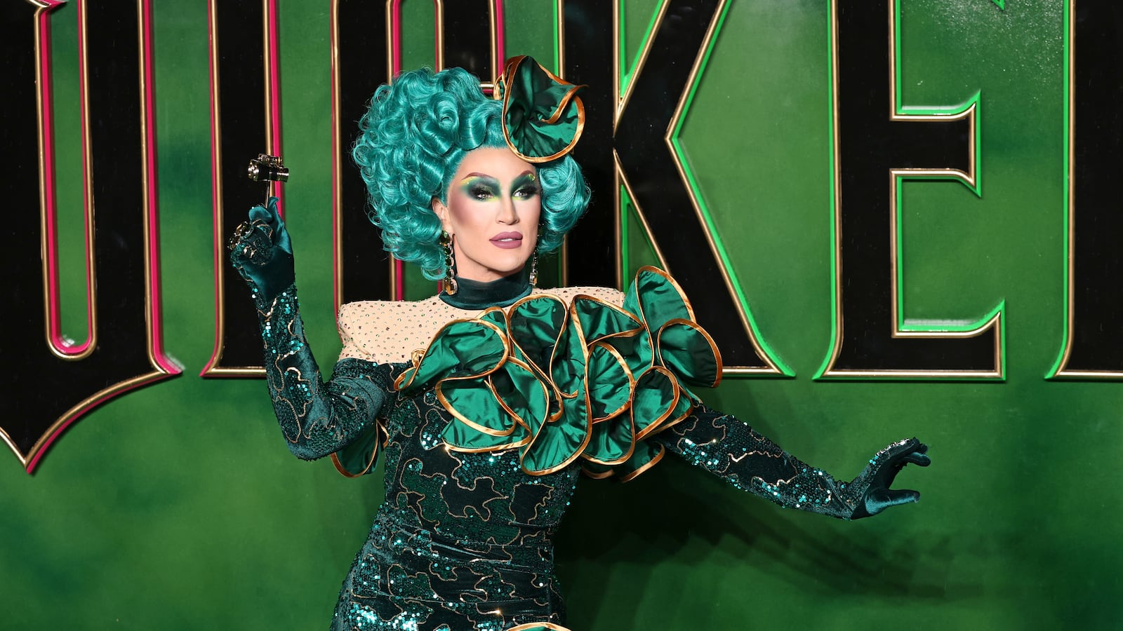 The Vivienne attends the "Wicked: Part One" European Premiere at The Royal Festival Hall on November 18, 2024 in London, England.