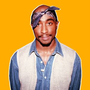 A photo illustration of Tupac Shakur.