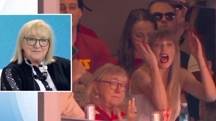 Travis Kelce’s mom, Donna, said meeting Taylor Swift “was OK.”