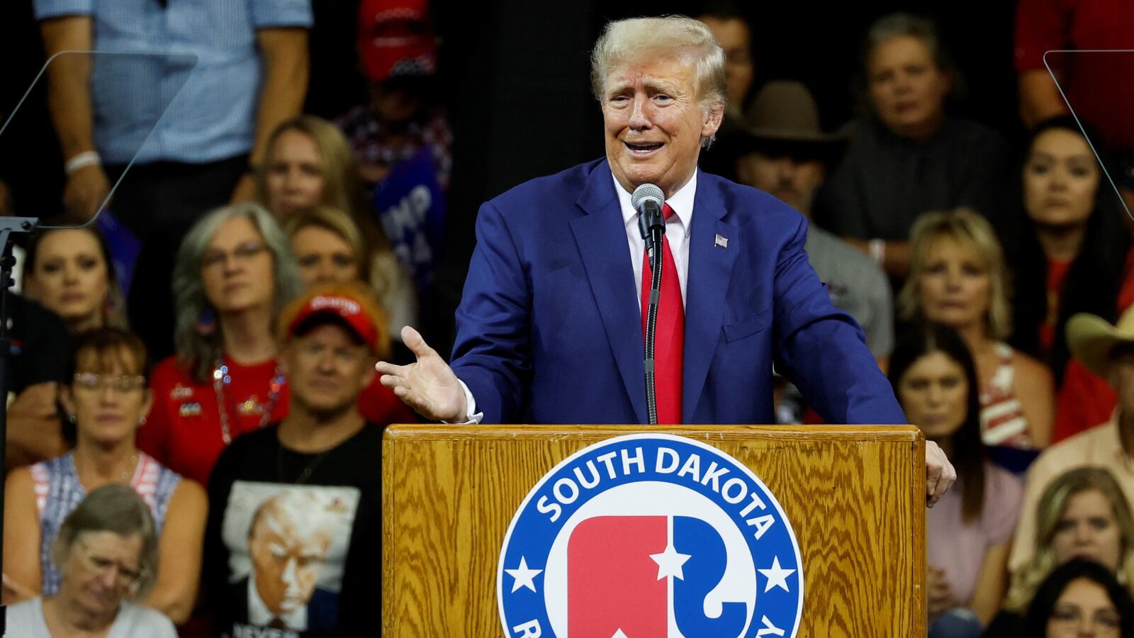 Former U.S. President and Republican presidential candidate Donald Trump