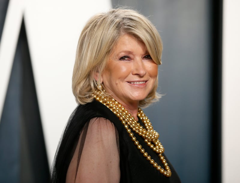 Martha Stewart has trusted Nicole Daisy Toye with her makeup for over a decade. Pictured here at the Vanity Fair Oscar party in Beverly Hills in 2020.