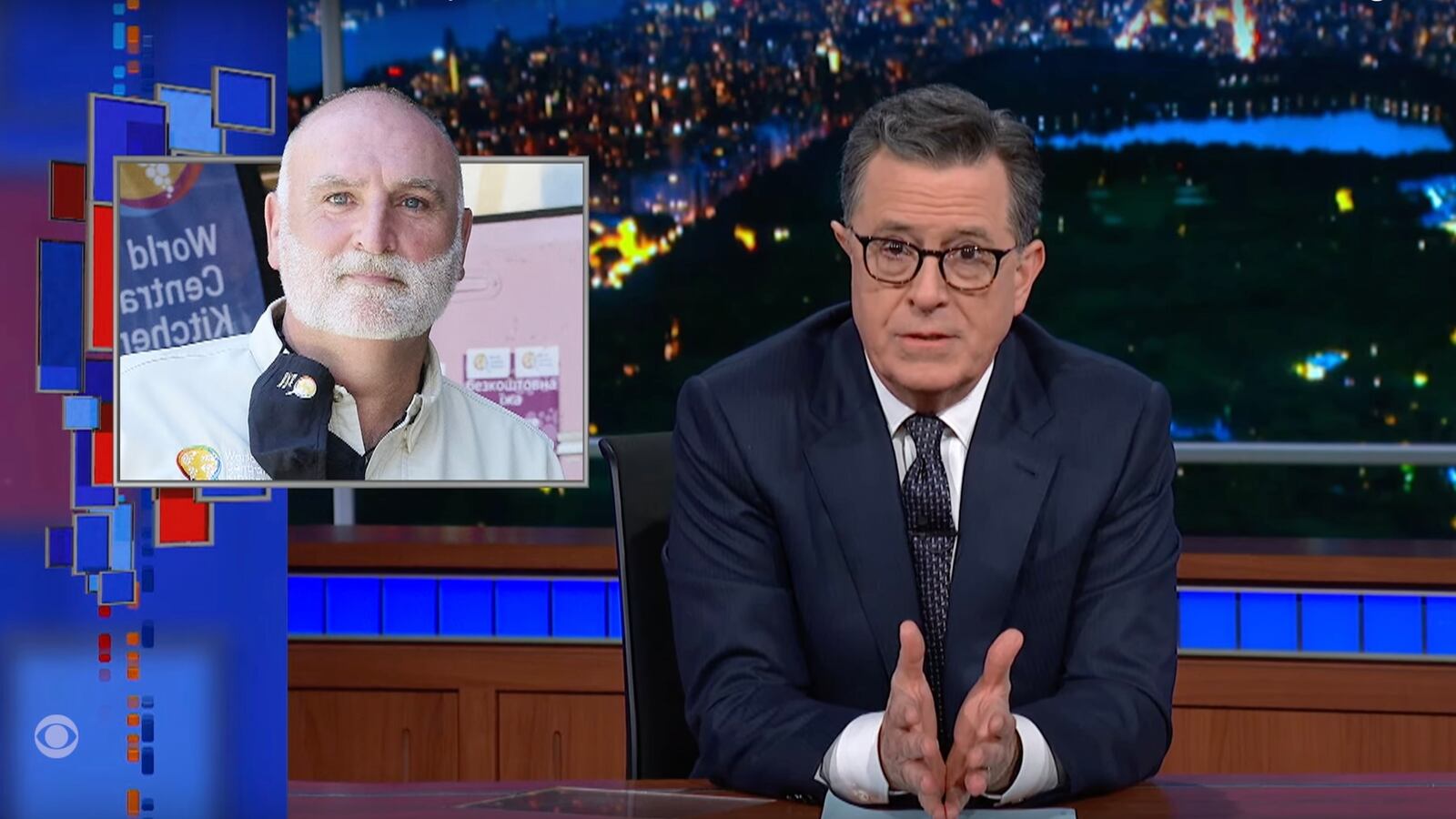 Stephen Colbert on World Central Kitchen